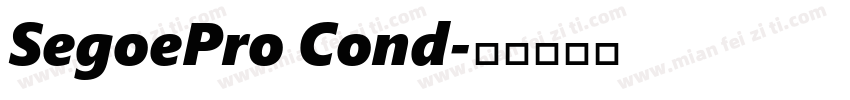 SegoePro Cond字体转换